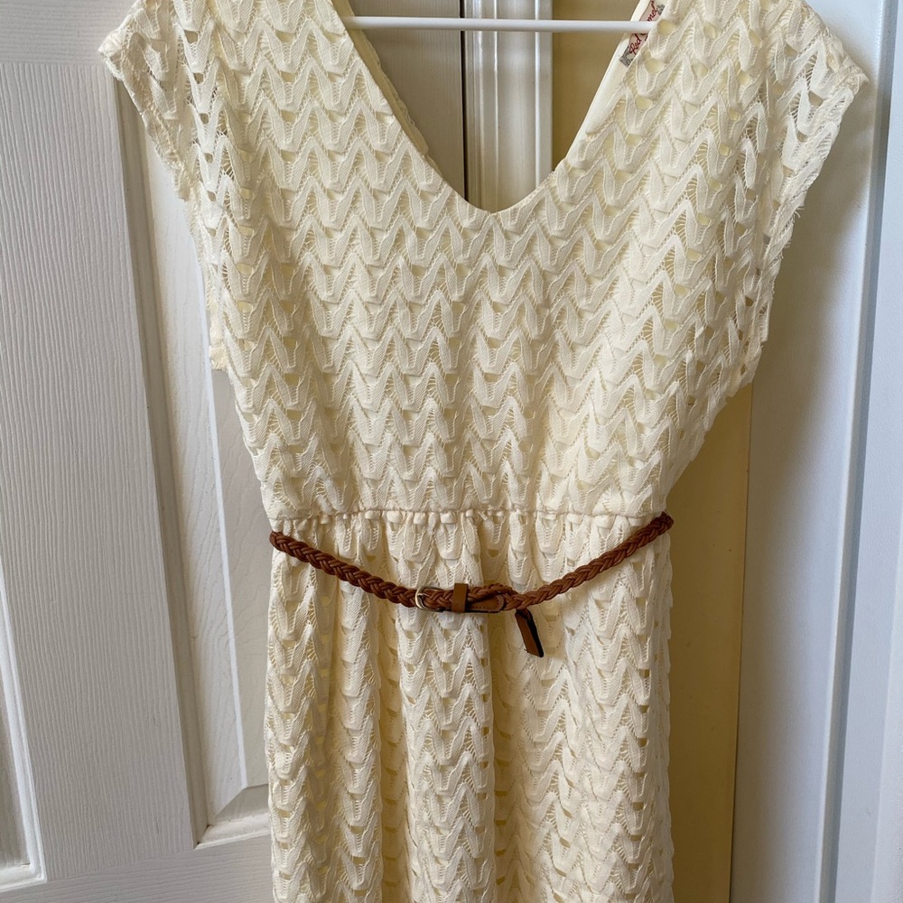 Red camel dress
